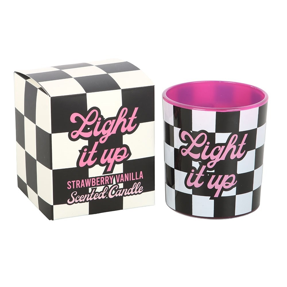 Something Different - Light It Up Strawberry Vanilla Scented Candle - Multicolours